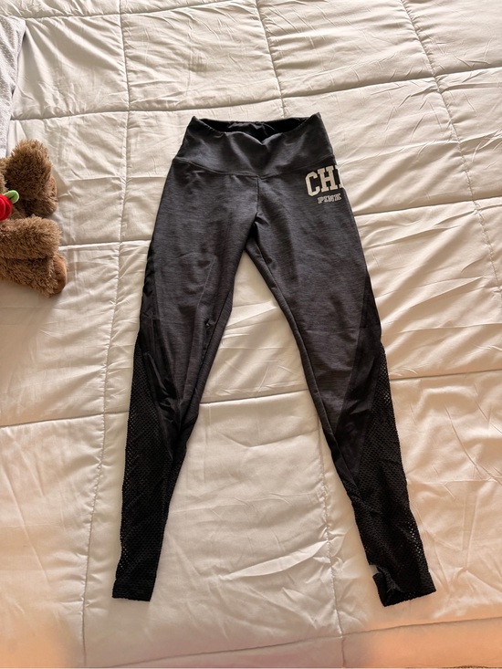 Victoria's Secret Pants - Victoria's Secret Black Athletic Leggings with Mesh Panels